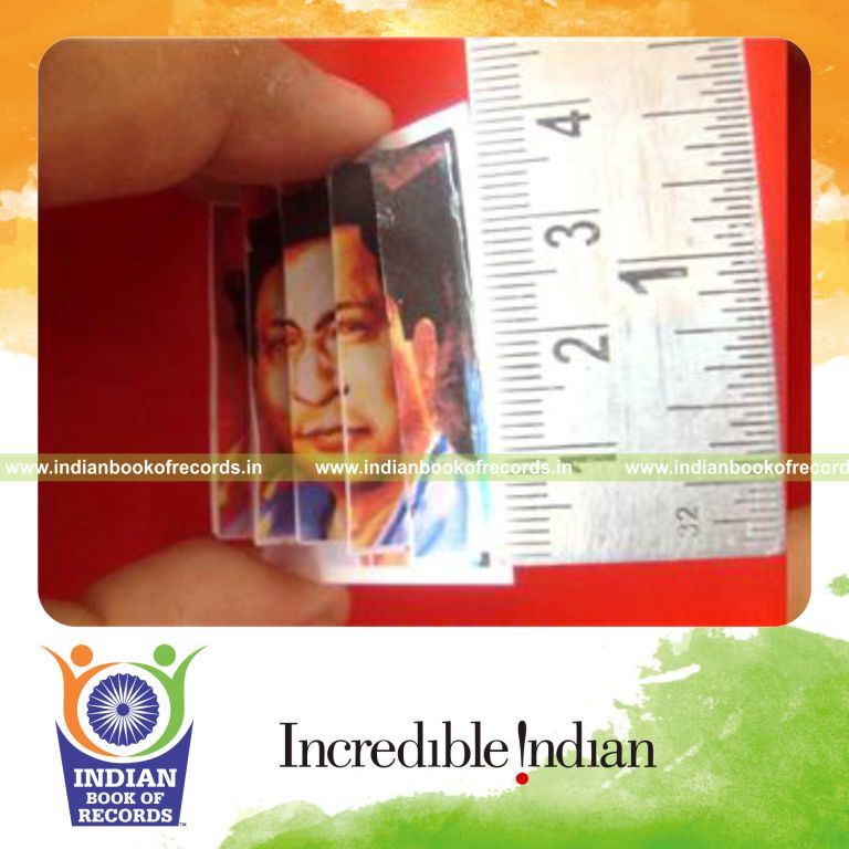 smallest 3d painting created for record in Indian Book of Records