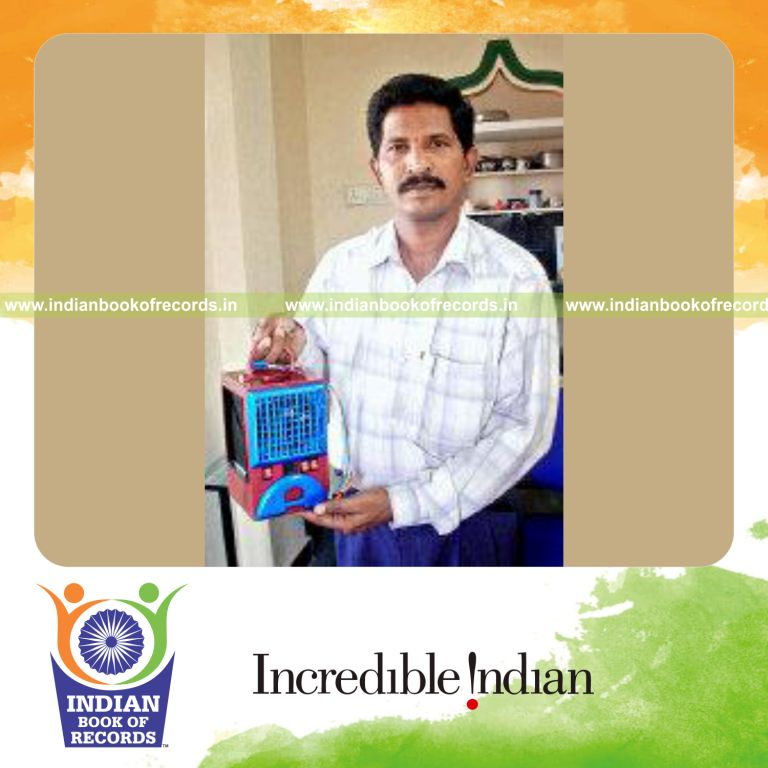 miniature functional air cooler created by individual for Indian Book of Records