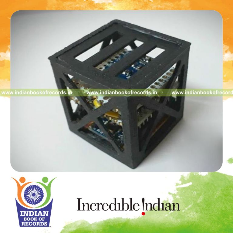 smallest and lightest satellite record in Indian Book of Records