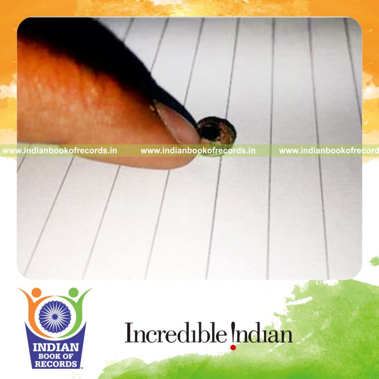 very small miniature pencil for record in Indian Book of Records