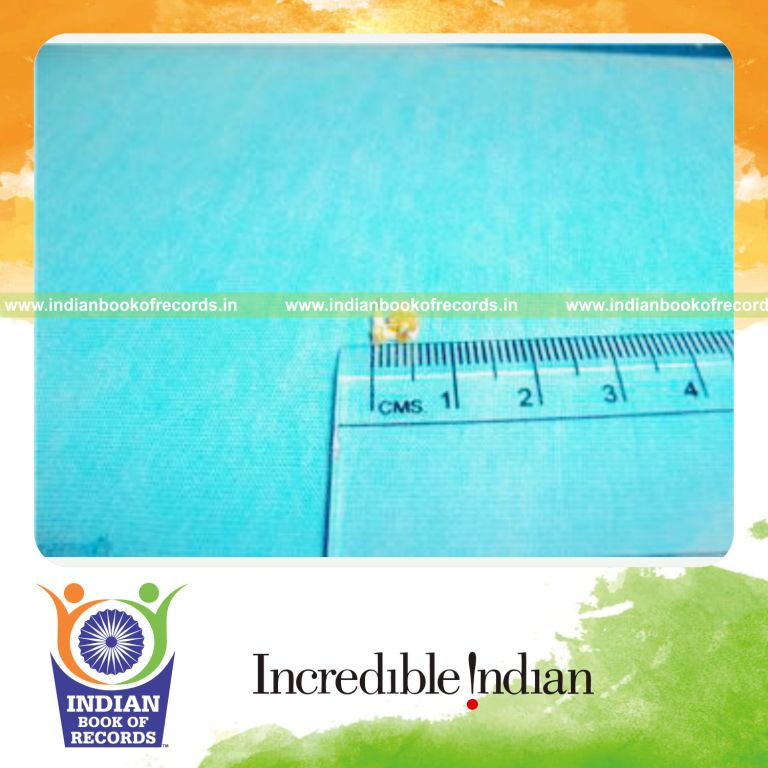 smallest spinning wheel created for record in Indian Book of Records