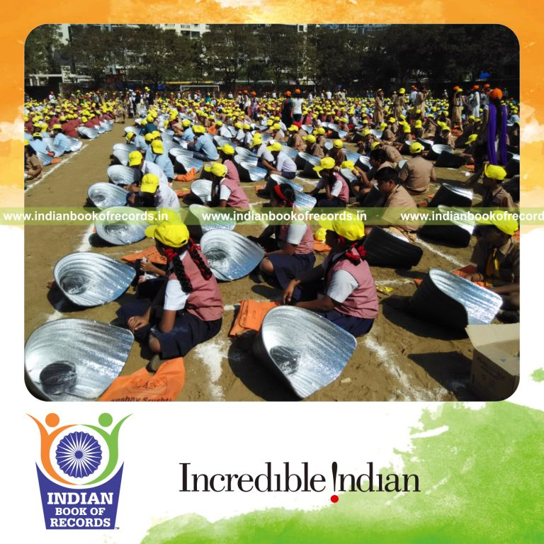 participants in solar cooking festival at single venue for Indian Book of Records