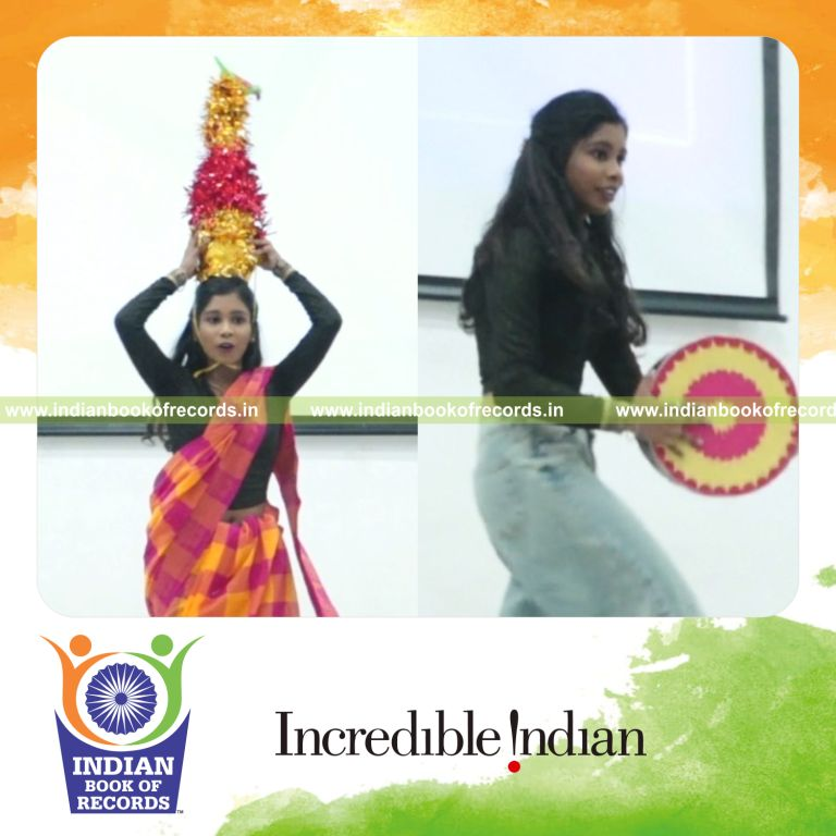 Individual performing various dance styles continuously in one hour recognized by Indian Book of Records