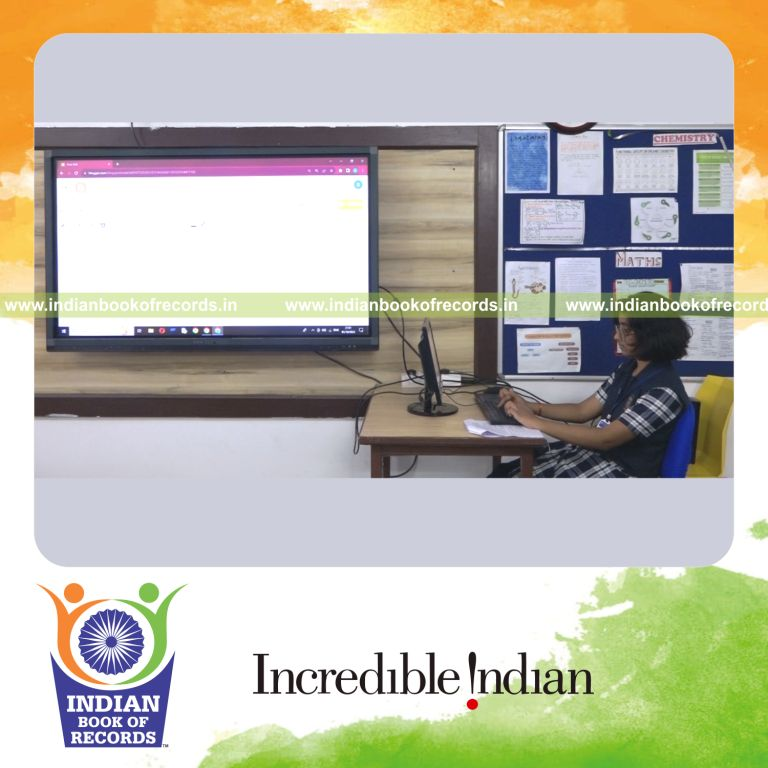 A young writer contributing numerous stories to a blog within six hours recognized by the Indian Book of Records