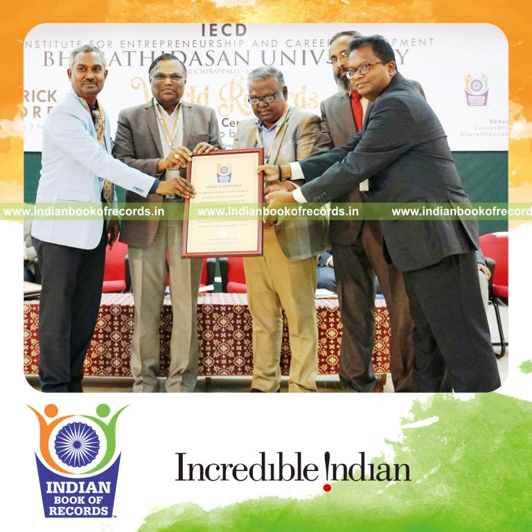 maximum school students enrolled in computer science skill development courses by an university record in Indian Book of Records