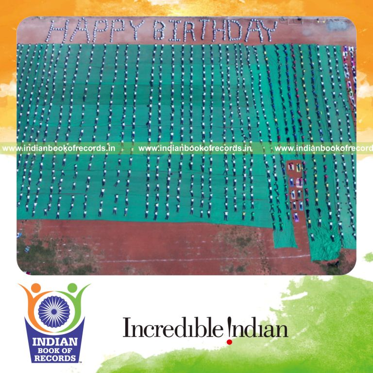 Large group of students performing plank exercise simultaneously at one venue recognized by Indian Book of Records
