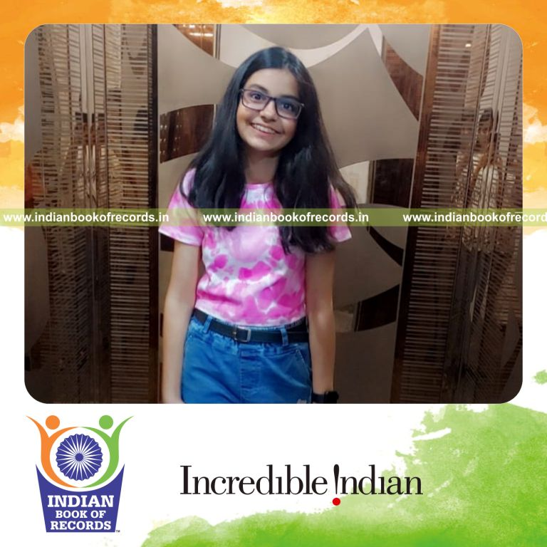 Young girl designing multiple sunflower-themed artworks recognized by Indian Book of Records