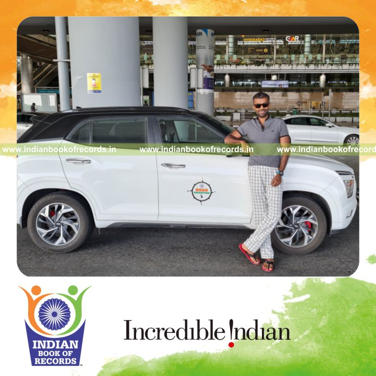 SUV car covering a long distance rapidly within a single Indian state recognized by Indian Book of Records