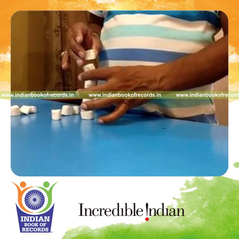 tallest marshmallow tower stacked for record in Indian Book of Records
