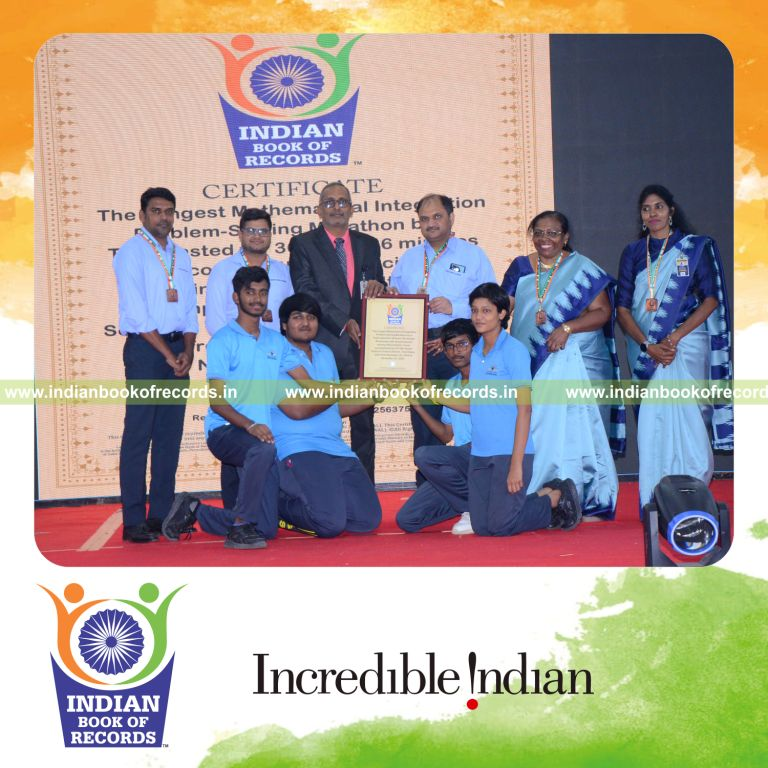 Team engaged in a long-duration session solving mathematical integration problems recognized by Indian Book of Records