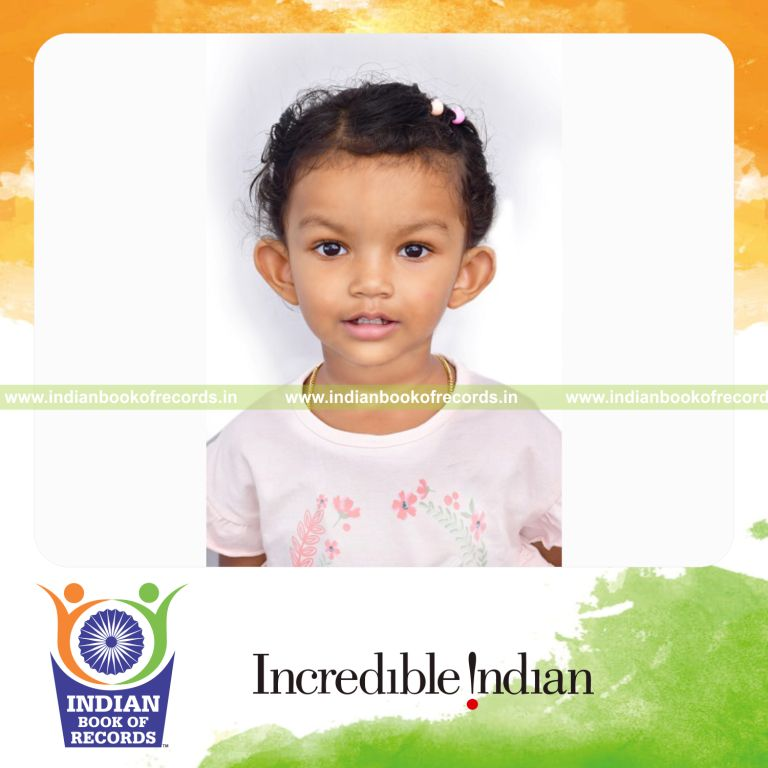 Toddler answering multiple quiz questions in a learning session recognized by Indian Book of Records