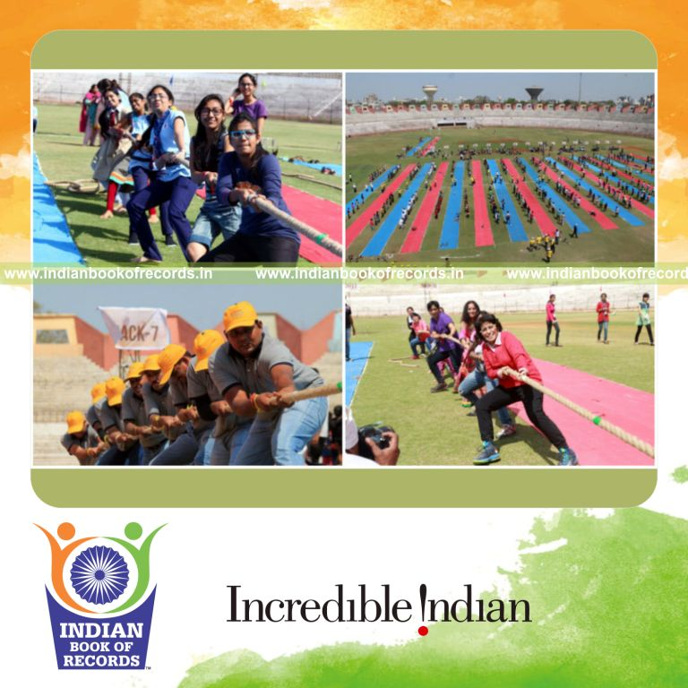 largest tug of war tournament conducted for Indian Book of Records