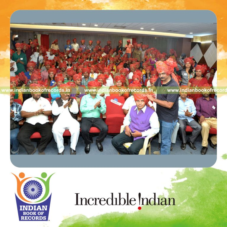 maximum turbans tied within one hour for Indian Book of Records
