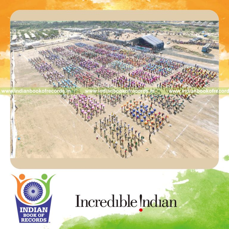 largest umbrella dance performance for Indian Book of Records