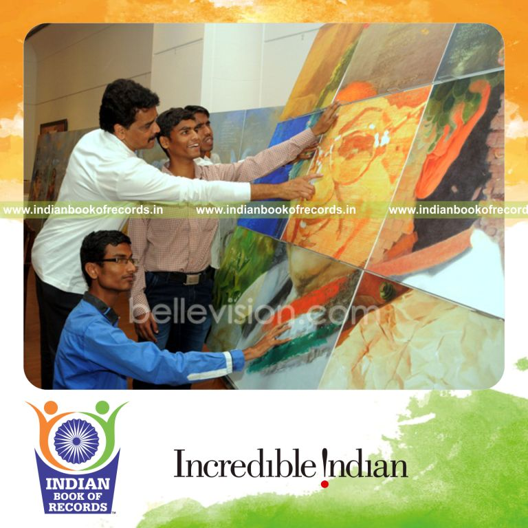 painting exhibition designed for visually challenged for Indian Book of Records