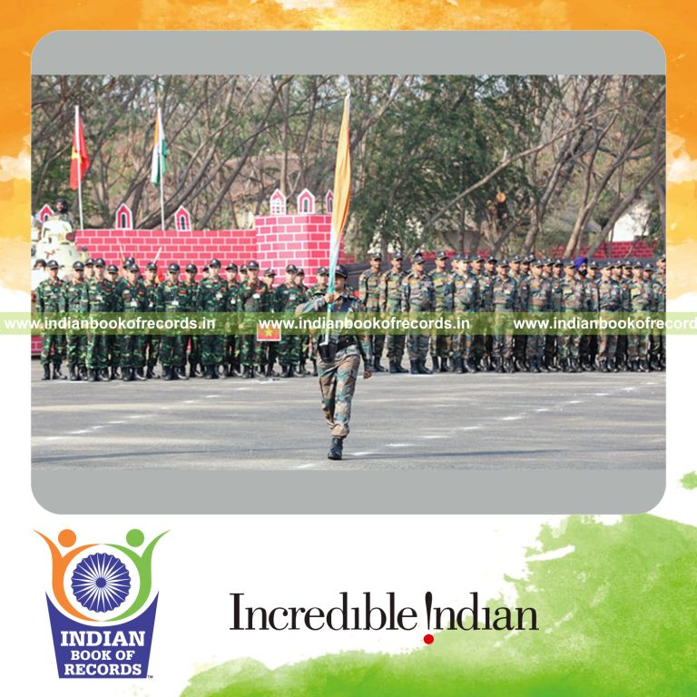 first woman leading army training contingent for Indian Book of Records