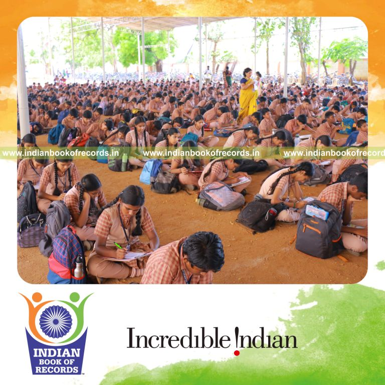 Crowd solving word puzzles simultaneously in a coordinated event for Indian Book of Records